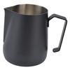 450ml Capacity Milk Frothing Pitcher Thickened Wall Stainless Steel Frothing Pitcher Black/White Finish Pointed Spout