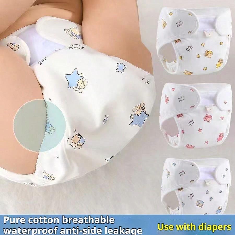 Reusable Breathable Diaper Covers for Boys and Girls, Featuring Leak-proof Barriers and Random Patterns, Suitable for Baby Bath Family Decor Gifts.