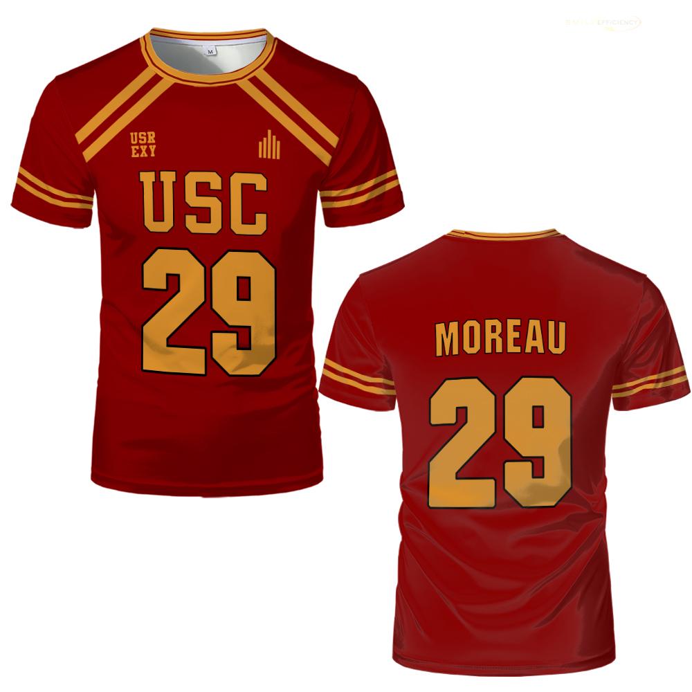 

Все для гри The Foxhole Court Джерсі для лакросу хокею USC Trojans Косплей-форма Чоловіча дихаюча спортивна футболка Дитячі топи XS