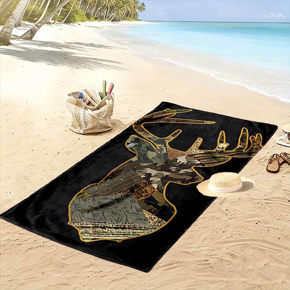 Camouflage Hirschkopf Design Ein Muss für den Strandurlaub