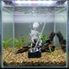 3D Printed Fish Tank Dance Skull Ornament Plastic Movable Oxygen Skeleton  Halloween Decor