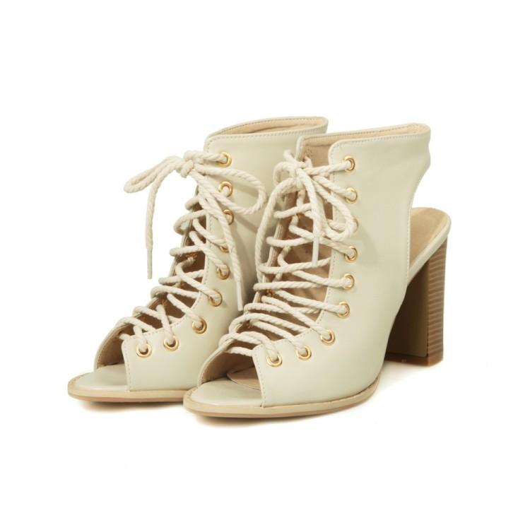 Fashion Fashion Womens Shoes 2025 Large Size Open Toe High Heel Sandals Suit Female Beige Luxury Velvet Big Boot Peep High-heeled Black