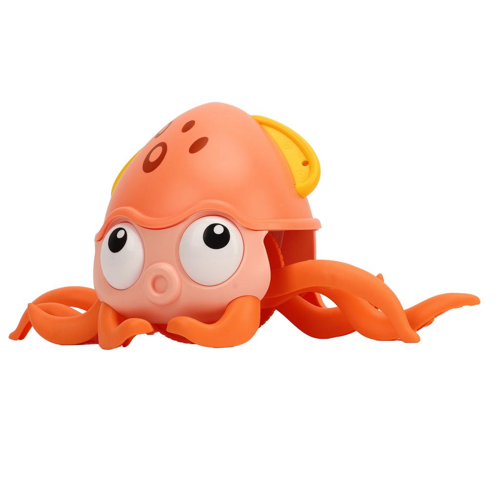 Oktopus Spielzeug Orange Entzückendes Design Kunststoff Sicher Sauber Einfache Bedienung Badespielzeug für 18 Monate und