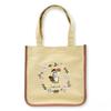 Mofusand Tote Squirrel Cat Botanical Print Bag, Beige,