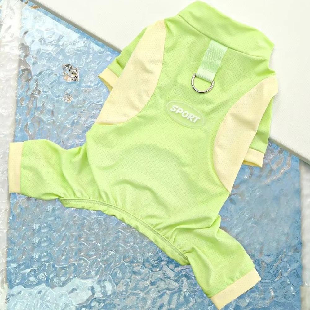 Breathable Dog Jumpsuit Mesh Thin Dog Sunscreen Suit Dog Four-legged Clothes Summer Season XS