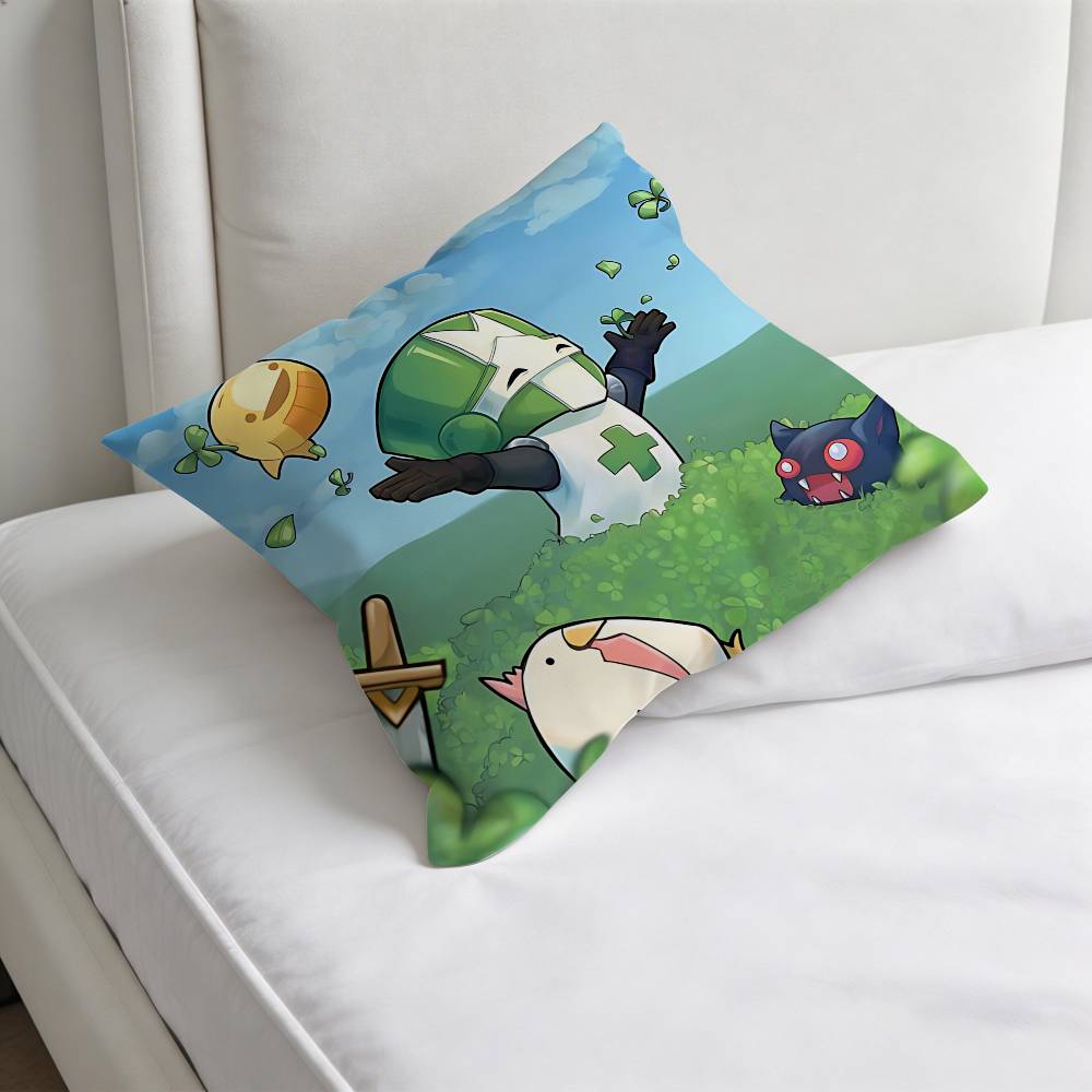 

Hot Game CCastle Crashers Decorative Square Pillow Cover Modern Cushion Case for Living Room Bedroom 30x30cm