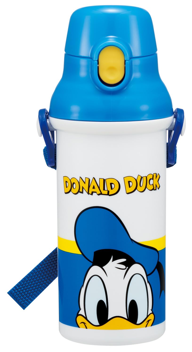 

Skater Water Direct Dishwasher Made in Disney Donald Duck for Boys and Children s Bottle, 480ml, Drinking, Plastic, One-Touch Operation, Safe, Japan,