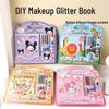 KPOP Witch Group DIY Coloring & Glitter Makeup Book with Sanrio Watercolor Set