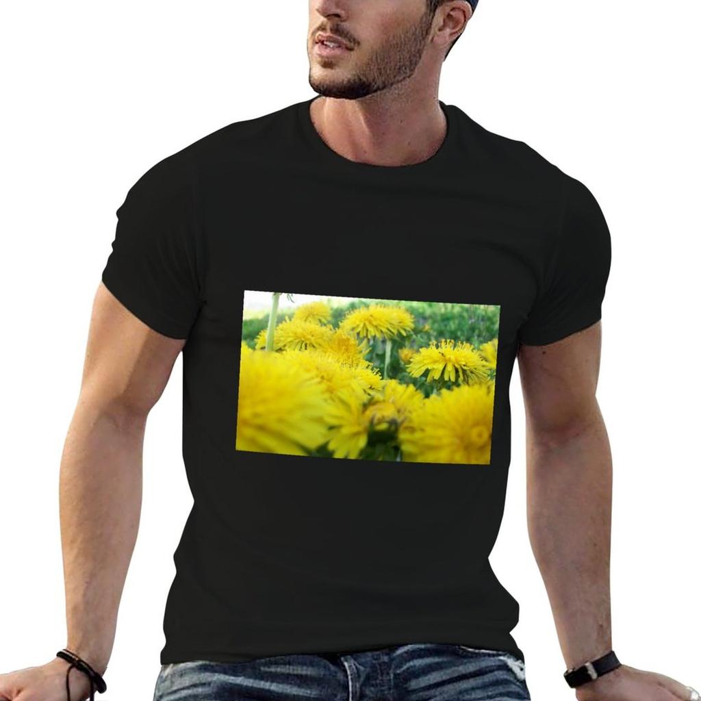 Dandelion Garden Tshirt T Shirt Man Designer Man T Shirt Cotton High Quality T Shirts For Man Graphic Vintage Tshirt