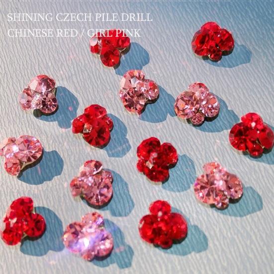 5Pcs Manicure Charm Three-dimensional Manicure Decoration Alloy Stylish DIY Stacked Rhinestone Nail Art Charm Nail Salon Accessories