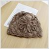 Thin Crochet Flower Hat Bohemian Style Weave Cap Retro Hollow Out Knitted Hat  Outdoor