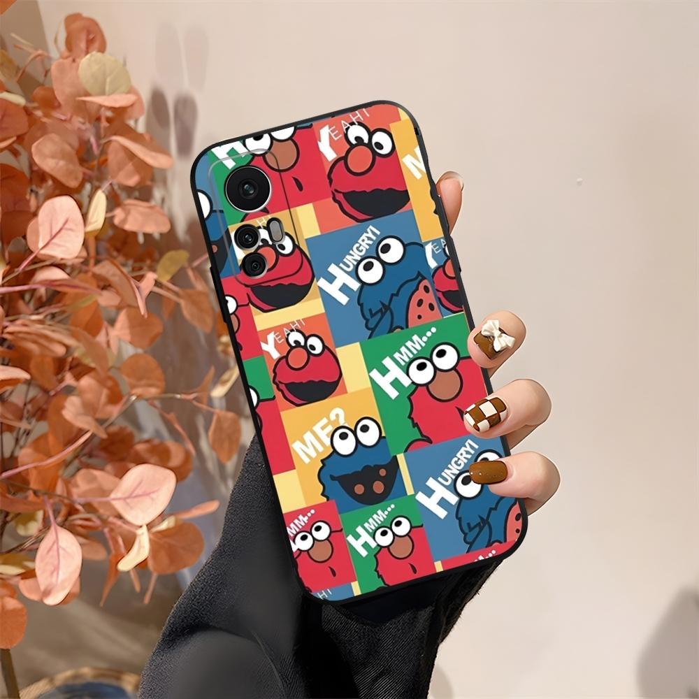 Cartoon S-Sesame S-Street Phone Case Fundas For Xiaomi 15 14 12 Lite Pro 13 11t POCO X5 M6 M5 X6 X3 F5 F6 Pro Cover