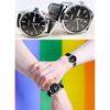 Men's Classic Analog Quartz Watch Black Waterproof Leather Band Lightweight Casual Date Display
