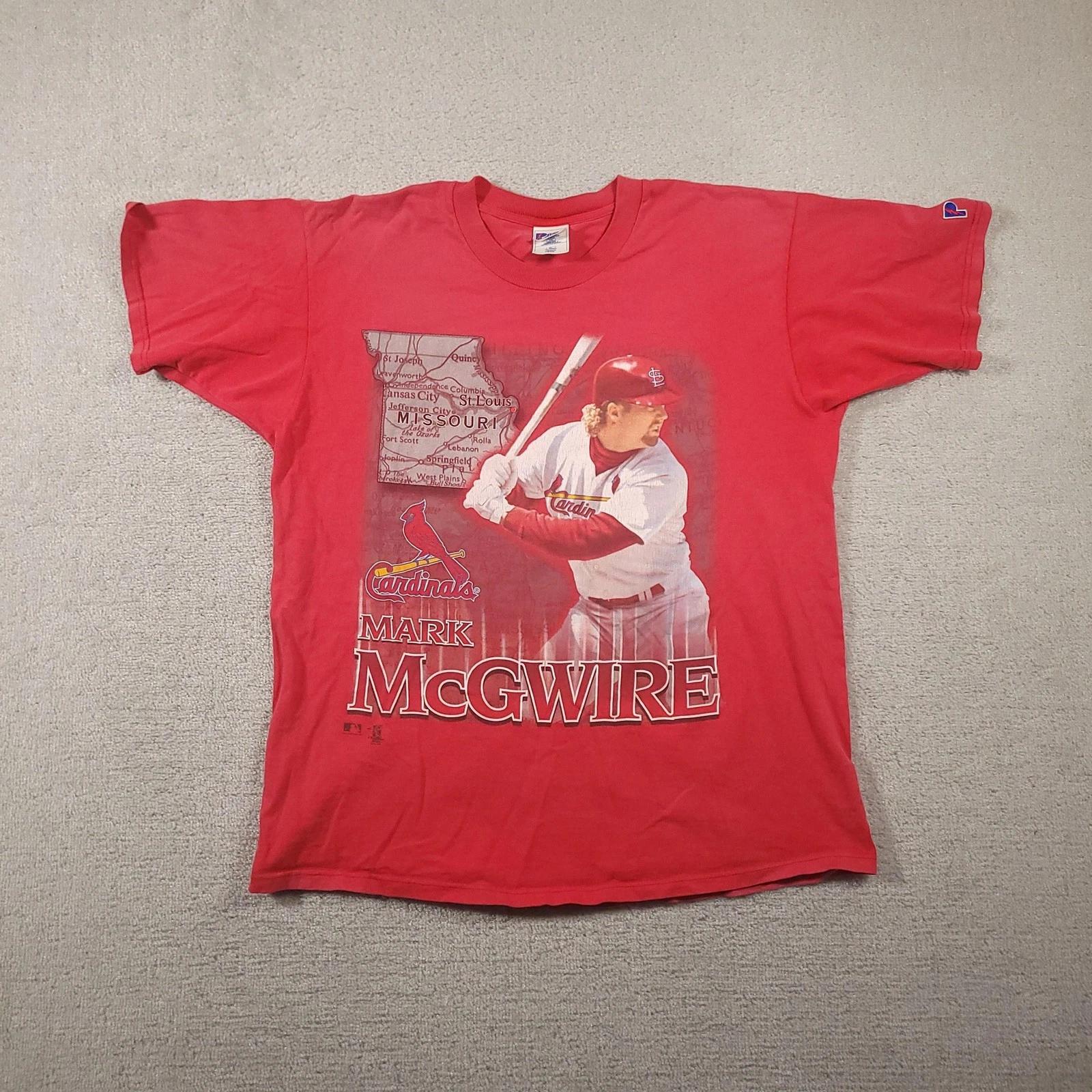 

Vintage St. Louis Cardinals Shirt Mens XL Red MLB Mark McGwire Pro Player 90s 120