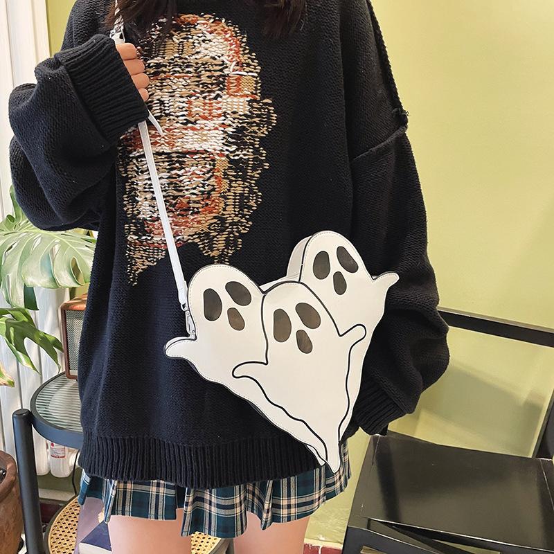 Готическая сумка через плечо с призраком для женщин — фото 11