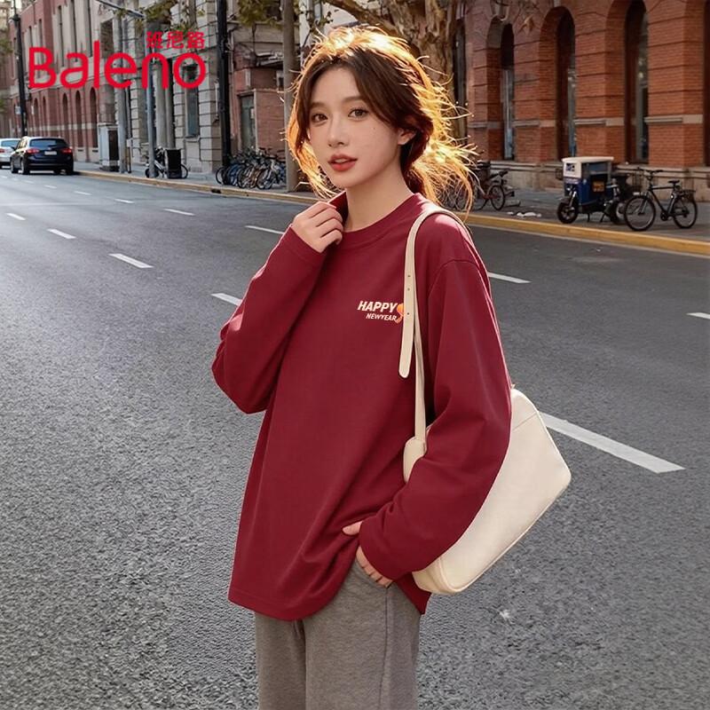 Baleno Women s 200g Pure Cotton Long Sleeve T-Shirt L