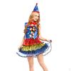 Comedy Clown Costume Hat Bow Neck Tie Cosplay Party Fancy Dress Set