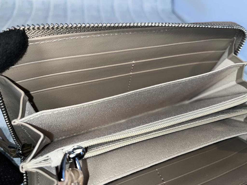 Guodi Crocodile Genuine Leather Long Wallet Round Zipper Type Crocodile Leather Crocodile Leather Wallet Wallet Wallet [GUODI] Women's Men's/Croc