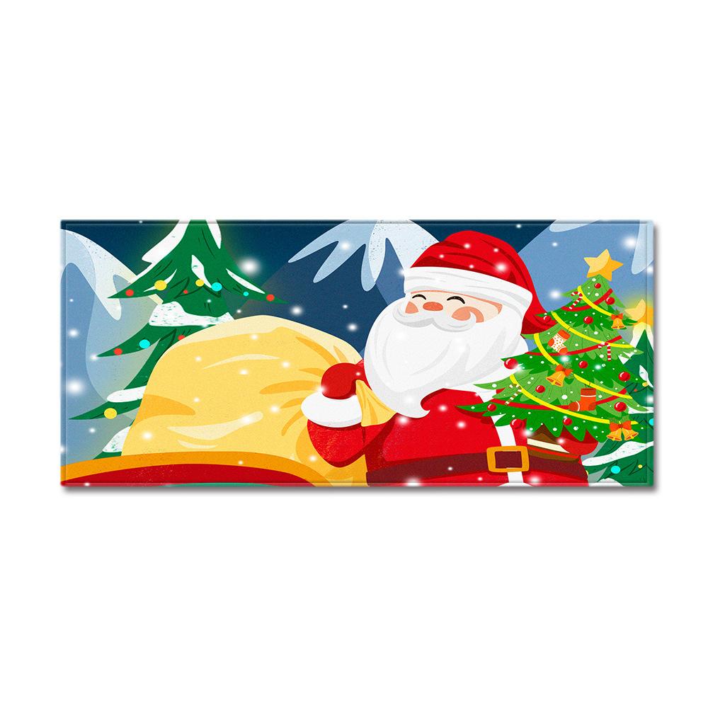 Christmas Kitchen Sand Carpet Doormat Long Floor Mat