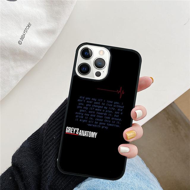 Greys Anatomy Mobile Phone Case Cover For iPhone 17 Air 15 16 16e 13 14 12 11 Pro Max Coque For Apple Plus fundas