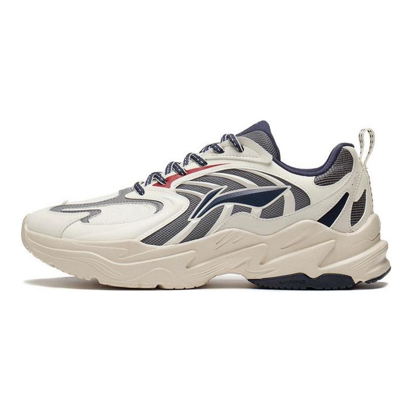 Li Ning Qixing Trendy Textile, Synthetic Leather Cushioning Slip Resistant Abrasion Resistant Rebound Low top ARLS023-1