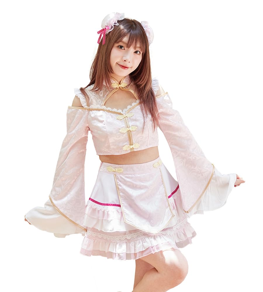 

Brightlara Pink Jiangshi Halloween Chinese Women s Costume, Costume, Clothing, Cos072-PK-XL рожевий