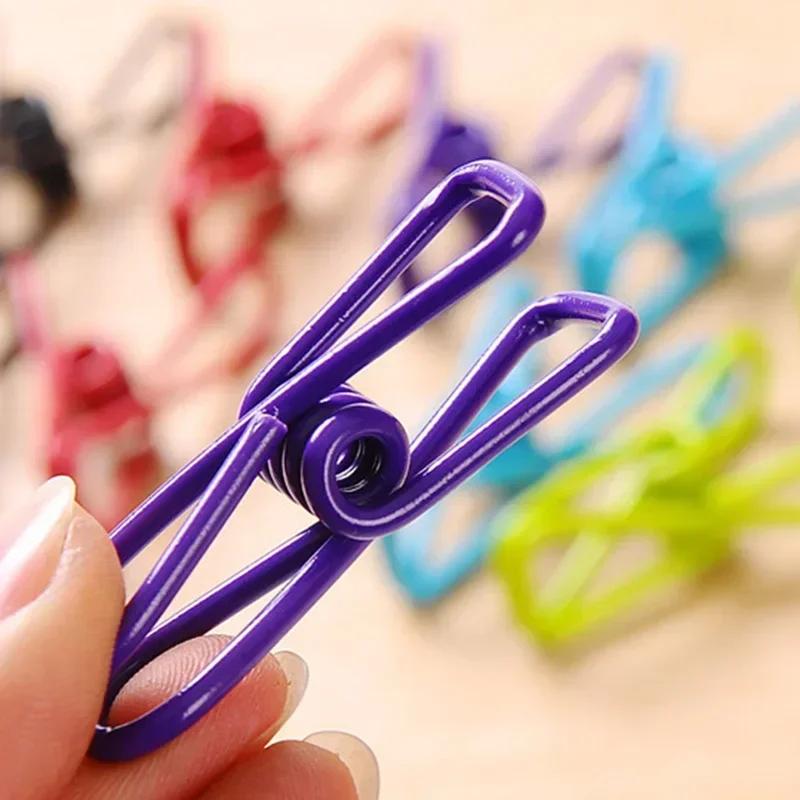 10pcs Stainless Steel Clothes Peg Towel Socks Clip Pants Clothes Underwear Clips Small Metal Clips for Hanger