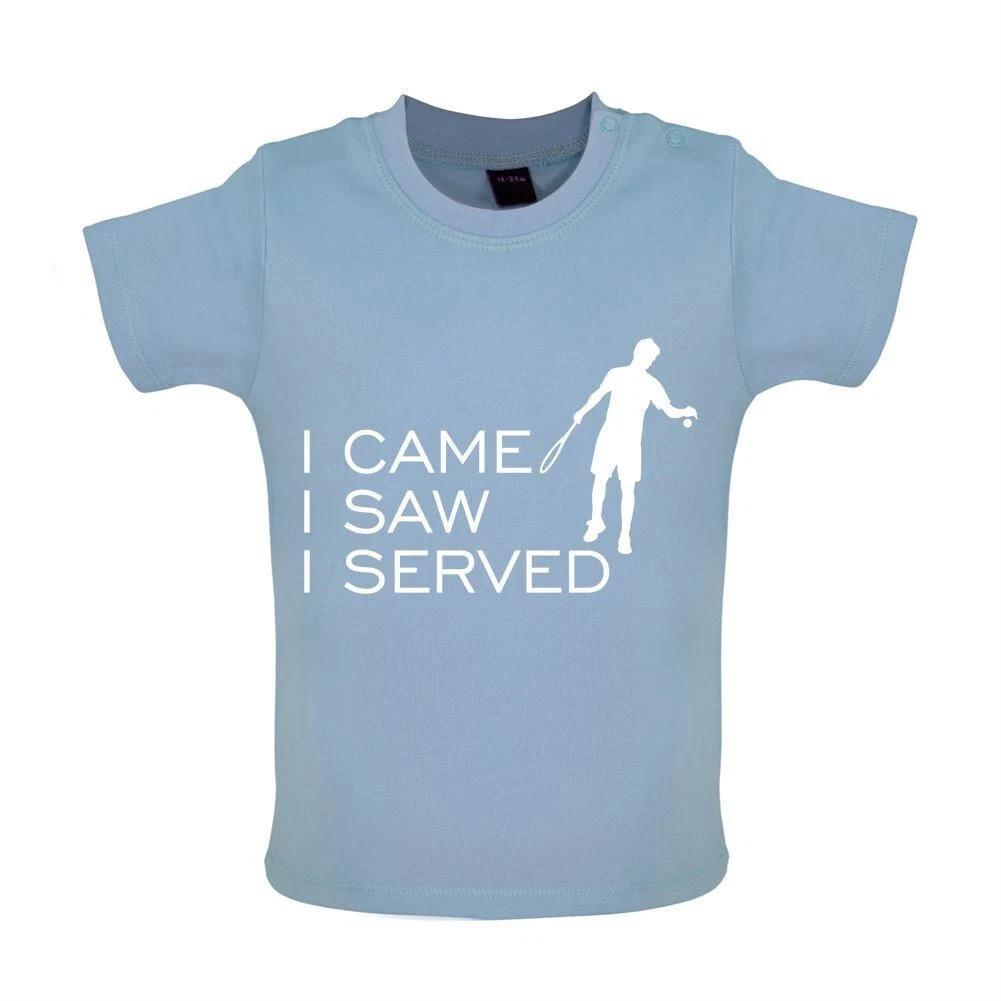I Est Comed I Saw I Served - Kids T-Shirt Tees Top - Tennis Player Love Equipt 150