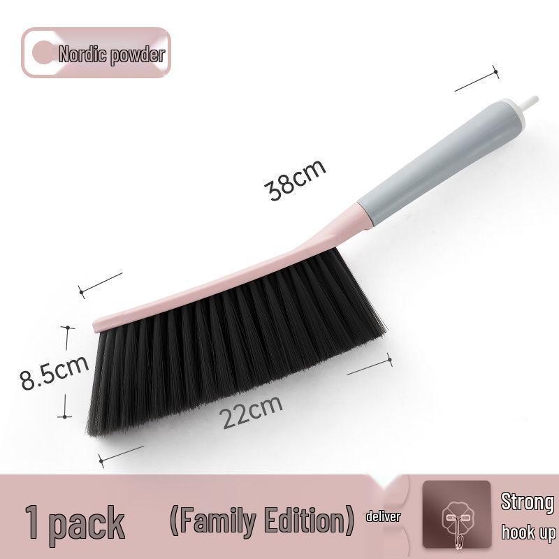 Household Long Handle Soft Bristle Brush for Bed, Sofa, Carpet, and Dust Cleaning
