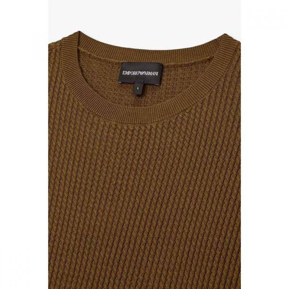 Emporio Armani Men S Cable Stripe Pullover A516128024