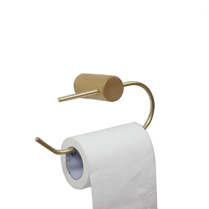 

Nordic solid brass bathroom towel hanger wall towel hanger toilet towel handle toilet hanger kitchen test stand |