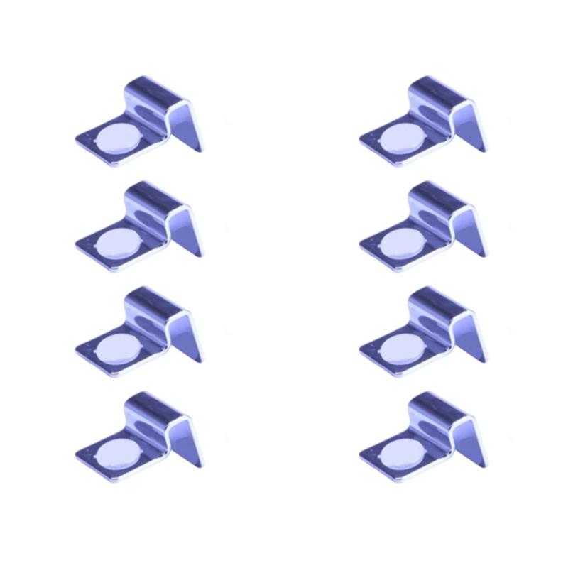 Stainless Steel Frameless Aquarium Glass Cover Clip 8PCS Rustprevent Corrosion Proof Lid Clamps for Fishtanks Security