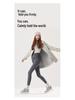 High-Waisted Fleece Lined Maternity Yoga Pants with Belly Support