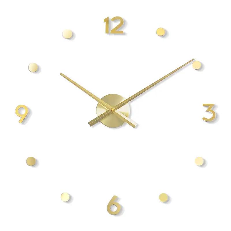 Creative Wall Clock Stickers Modern Brief Retro Wall Clock Living Room Aesthetic Kitchen Design Clocks Luxury Home Decoration