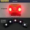 M88 Waterproof USB Rechargeable Headlamp with Mickey Bracket and Hand-Wave Induction Signal Light
