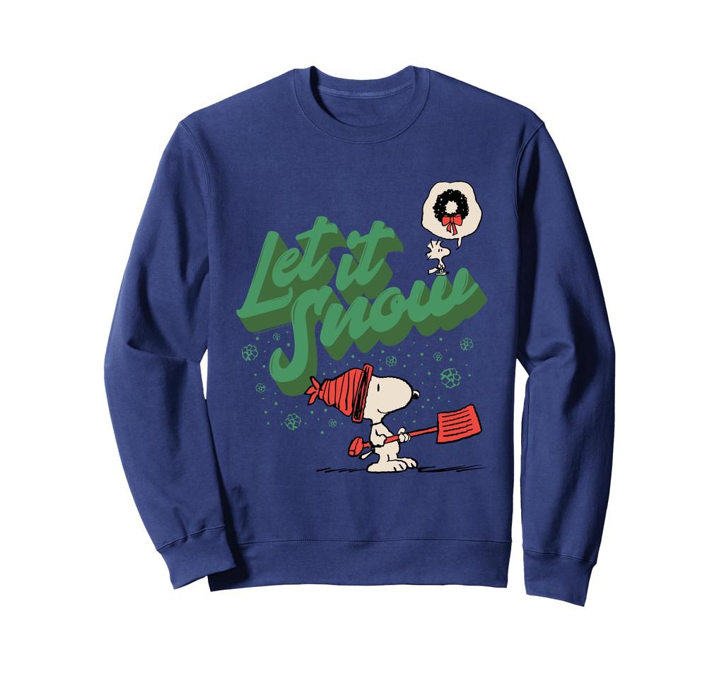 Peanuts Christmas Snoopy Make It Snow Sweatshirt