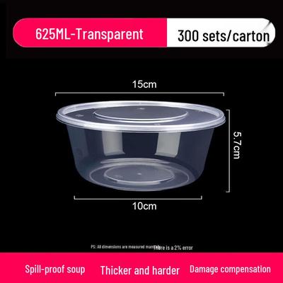 Disposable Transparent Thickened Food Container with Lid