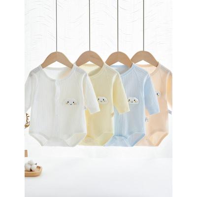 Baby Strampler Neugeborene Nahtloser Baumwoll-Overall Unisex Baby Frühling Sommer Herbst Oberbekleidung Klimaanlagen Kleidung