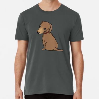Niedlicher Dackel Oliver, handgezeichnet Premium S bis 5XL Hergestellt in der AU/USA T-Shirt