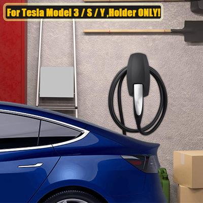 Pour Tesla Model 3 XSY Organisateur de câble de charge Support de chargeur mural Support de connecteur Adaptateur Support de voiture