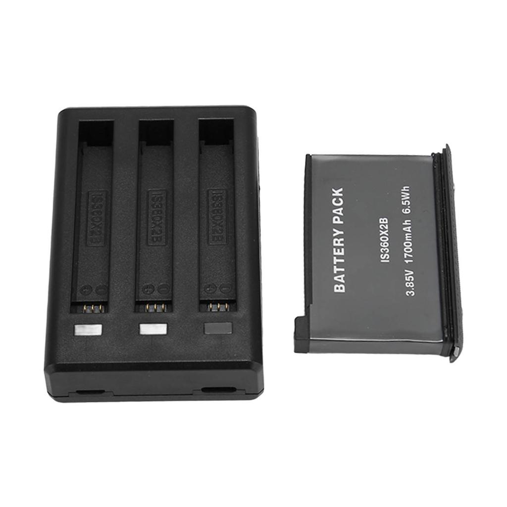 For Insta 360 ONE X2 Battery Charger 3 Channel Fast Charging Battery Charger Hub with Rechargeable Lithium Battery