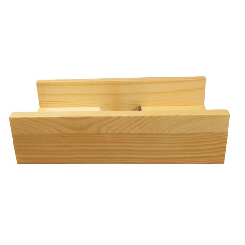1Pc Wooden Adjustable Loaf Soap Cutter Wood Box Cutting and Beveler Planer Tool for Handmade Soap Making