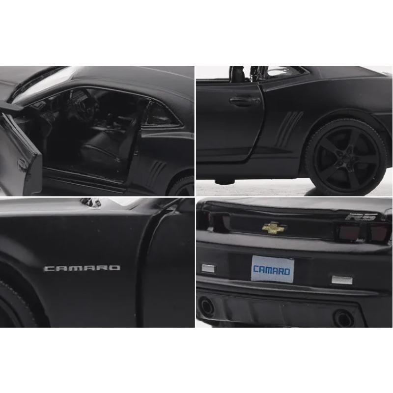 1/36 Schaal Camaro Legering Diecast Auto Model Speelgoed 2 Deuren Openen Terugtrekauto's Verjaardagscadeaus Voor Kinderen Volwassen Collecties