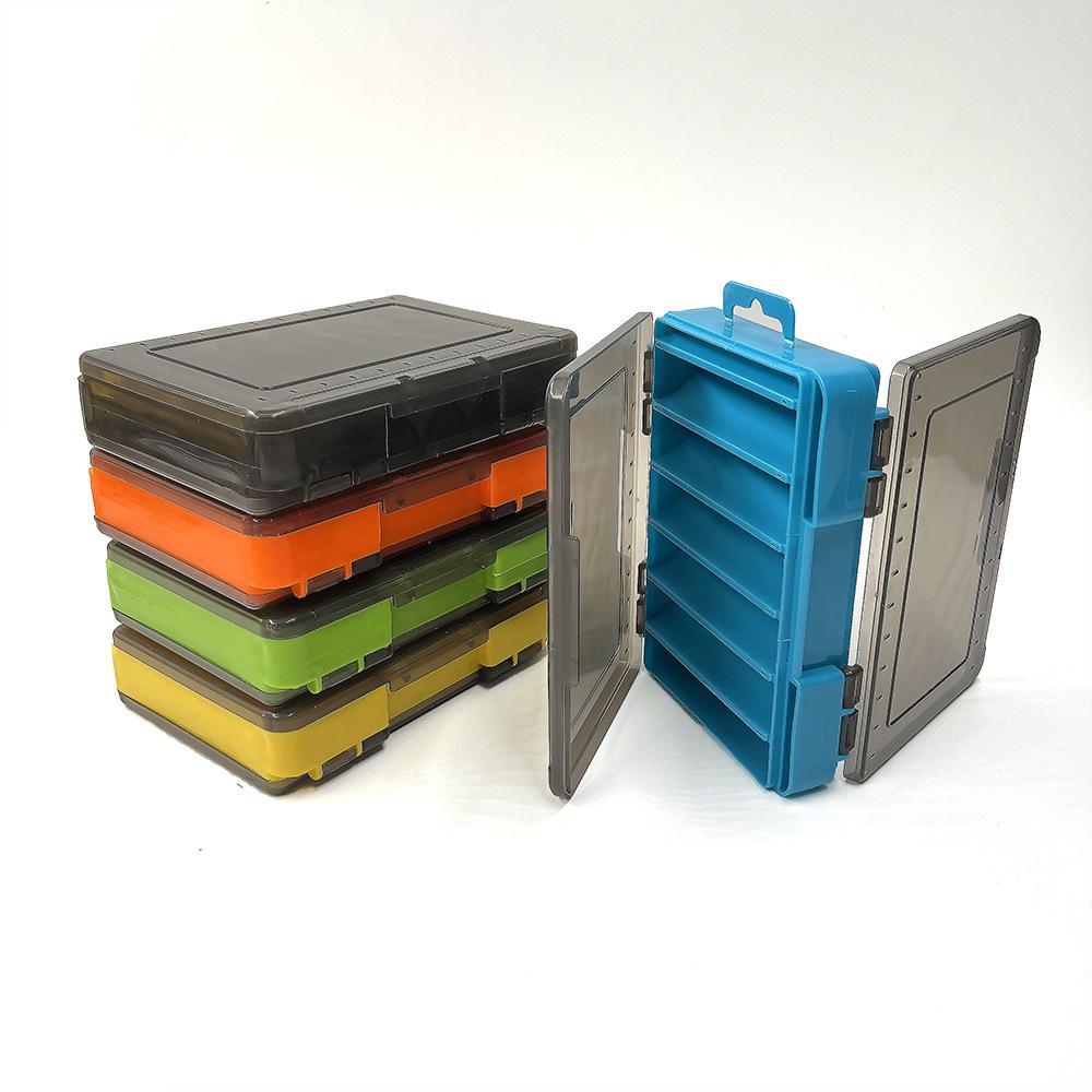 Dual-Sided Tackle Box for Minnow and VIB Lures - Fishing Storage Accessory