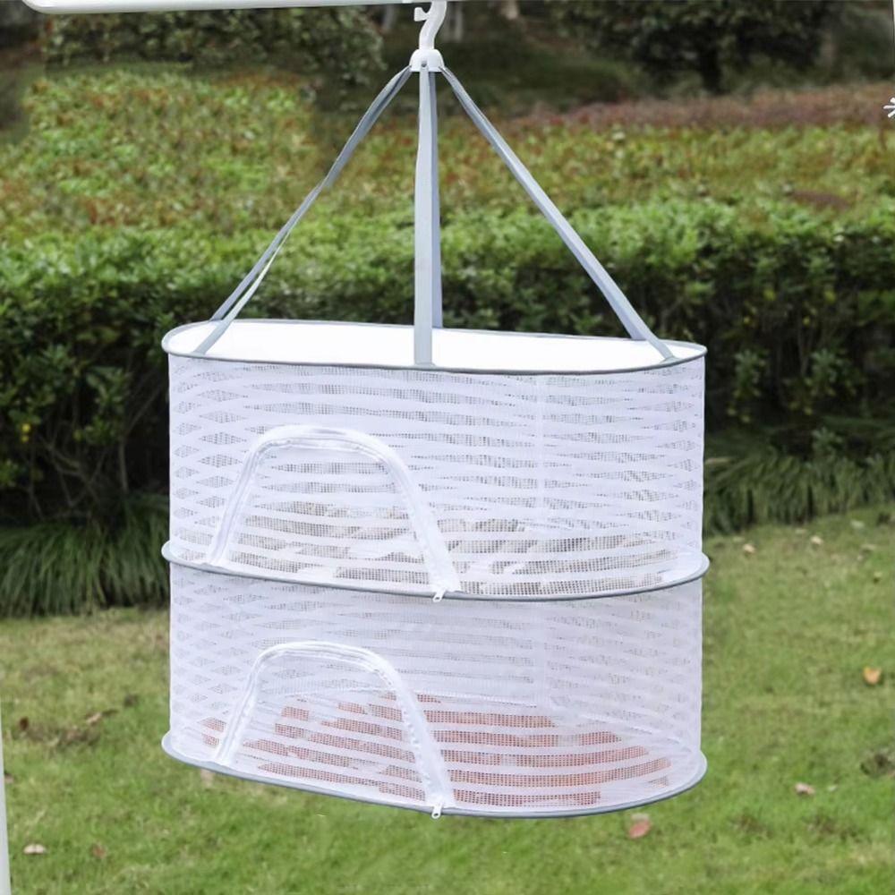 1/2/3 Layer Dried Vegetable Net Foldable Mesh Clothes Hanging Dryer  Clothing Drying