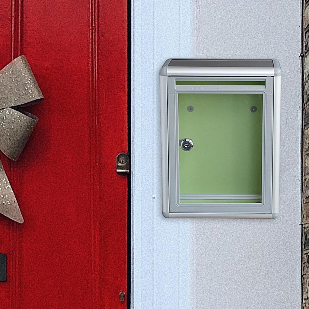 Vorschlagsbox mit Schloss Multifunktionale Wandmontage Spendenbox abschließbarer Briefkasten für Zuhause Kundenzentrum Hotel Schule Geschäft