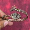 Turritella Agate Cuff Bracelet Copper Wire Wrapped Bangle Adjustable Cuff Bracelet Handmade Gemstone Bangle Anniversary Gifts Copper Jewelry