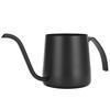 304 Roestvrij Staal Anti-aanbak Lang Tuit Koffiepot Ketel Theepot voor Thuis Koffiebar Cafés(Zwart 250ml )