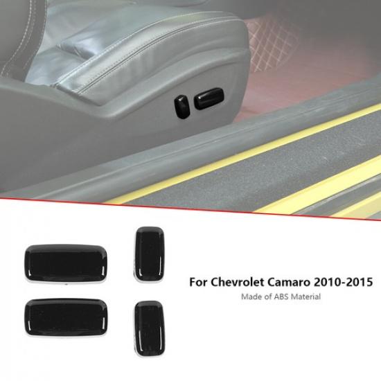 Black Seat Adjust Handle Switch Button Cover Trim For Chevrolet Camaro 2010-2015