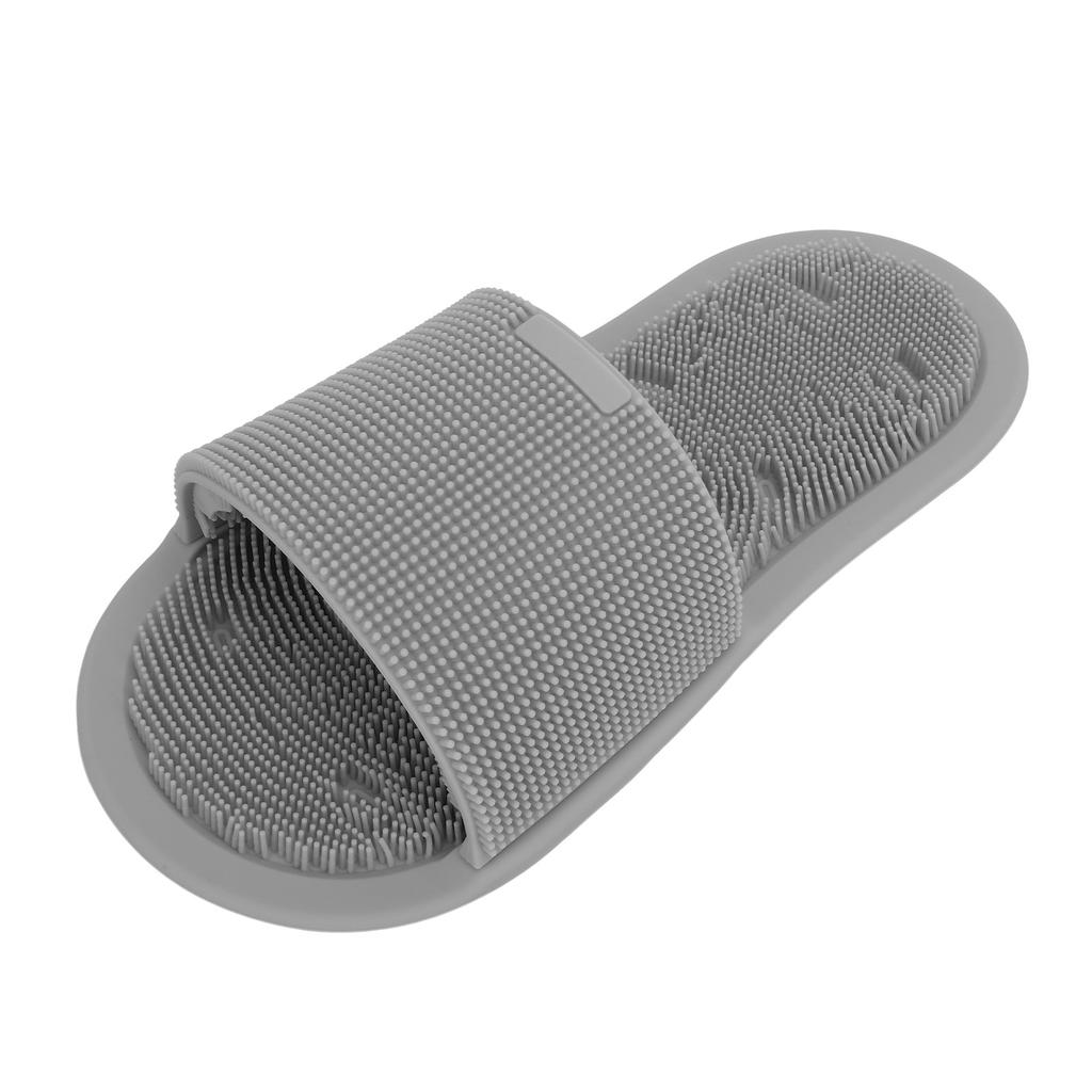 1 Piece Shower Foot Scrubber Soft Silicone Non Slip Suction Cups Foot Cleaner Slipper Without Bending